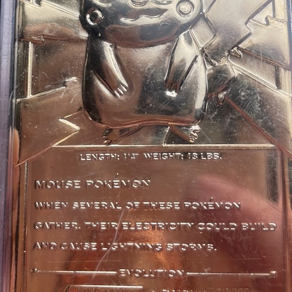 Pokmon | Toys | 23 Karat Gold Plated 25 Mouse Pokmon Playing Card In Case  Never Opened | Poshmark